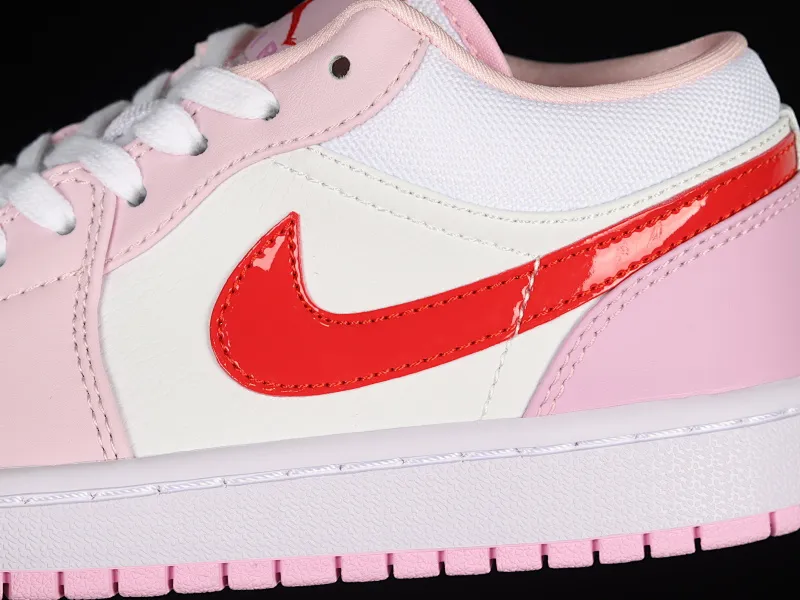 All categories Air Jordan Jordan series basketball shoes Air Jordan 1 Low Z version Air Jordan 1 Low AJ1 Joe 1 white and pink hook low-top casual sneakers DR0758-170